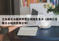 三足鼎立小程序开发公司排名多少（深圳三足鼎立小程序开发公司）