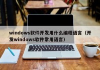 windows软件开发用什么编程语言（开发windows软件常用语言）