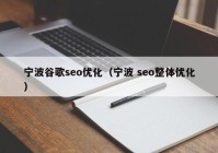 宁波谷歌seo优化（宁波 seo整体优化）