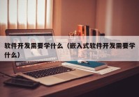 软件开发需要学什么（嵌入式软件开发需要学什么）