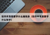 软件开发需要学什么赚钱多（软件开发需要学什么知乎）