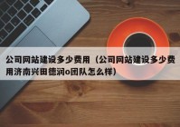 公司网站建设多少费用（公司网站建设多少费用济南兴田德润o团队怎么样）