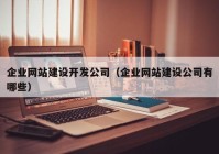 企业网站建设开发公司（企业网站建设公司有哪些）