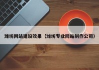 潍坊网站建设效果（潍坊专业网站制作公司）