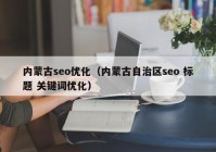 内蒙古seo优化（内蒙古自治区seo 标题 关键词优化）