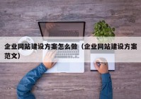 企业网站建设方案怎么做（企业网站建设方案范文）